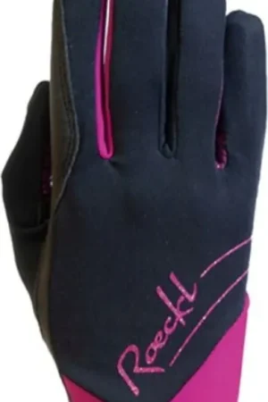 Solde Roeckl Gants d'Équitation d'Hiver Femmes "June" noir/baies, 7 (1 paire)