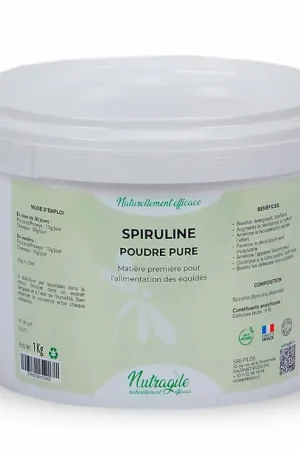 Dernier Modèle Spiruline Poudre Booster Énergie & Défenses Immunitaires | Nutragile
