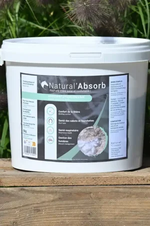Bon Plan Natural’Absorb Natural Innov – Litière Absorbante Cheval Santé Sabots & Respiratoire