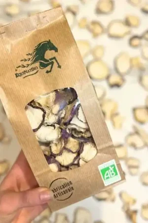 Vente Flash Croustillants de Navet Bio pour Chevaux – Friandises Saines et Faibles en Calories | EquiNatBio