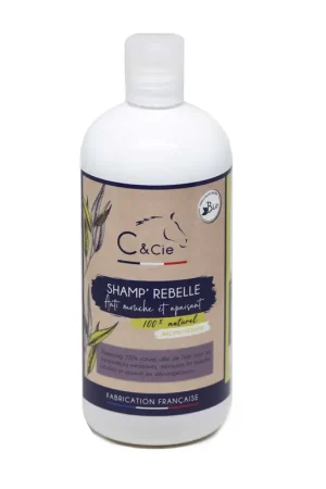 Shampoing répulsif cheval C&cie – 100% naturel aux huiles essentielles BIO Palmarosa & Eucalyptus citronné Populaire