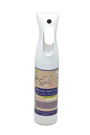 Répulsif Insectes Brumisateur 100% Naturel C&cie – Anti-mouche aux Huiles Essentielles Bio Quantité Limitée