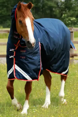 Couverture Buster Storm 200g Combo Nylon Balistique 840D Imperméable avec Couvre-Cou Snug-Fit | Premier Equine Affaire À Saisir