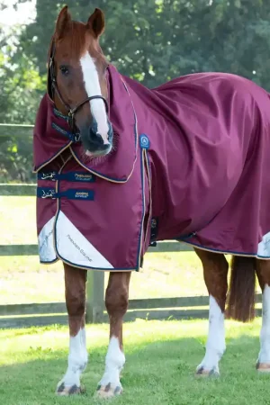 Couverture Akoni 0g avec Couvre-Cou Imperméable Polyester 600D Respirante | Premier Equine Promotion Saisonnière