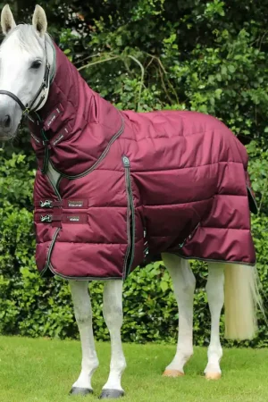 Remise Couverture d’écurie Hydra 350g avec couvre cou – Imperméable et respirante en polyester 600D