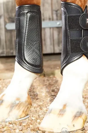 Expédié Aujourd'hui Guêtres Carbon Air-Tech Double Attaches Premier Equine – Protection et Ventilation Optimales