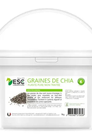 Graines de Chia – Oméga 3 & Bien-être Cheval - ESC Achat Immédiat
