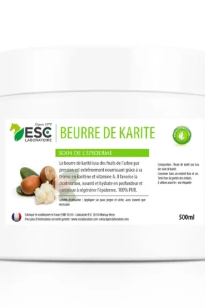Beurre Karité – Soin Nourrissant Peau & Cicatrisation Cheval - ESC Prix Cassé