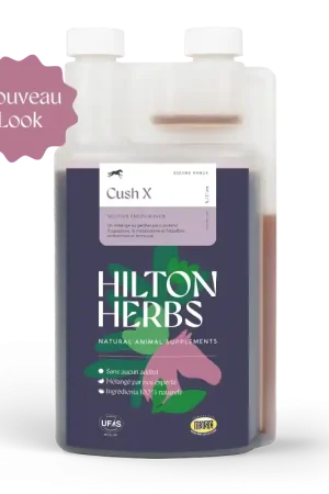 Cush X Liquide – Soutien Endocrinien Naturel Cheval & Poney - Hilton Herbs Paiement Sécurisé