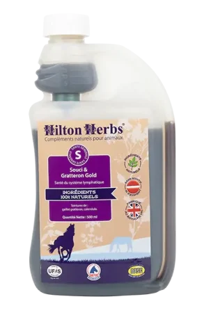 Souci & Gratteron Gold – Soutien naturel du système lymphatique pour chevaux - Hilton Herbs Meilleure Vente
