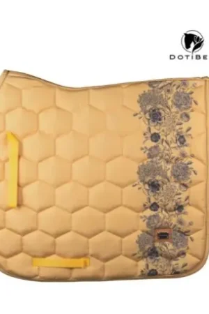Bon Marché DotiBel NOVA Honey yellow/black ink roses