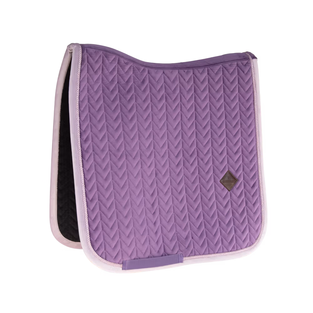 Tapis de selle Velvet Contrast dressage Expédié Aujourd'hui