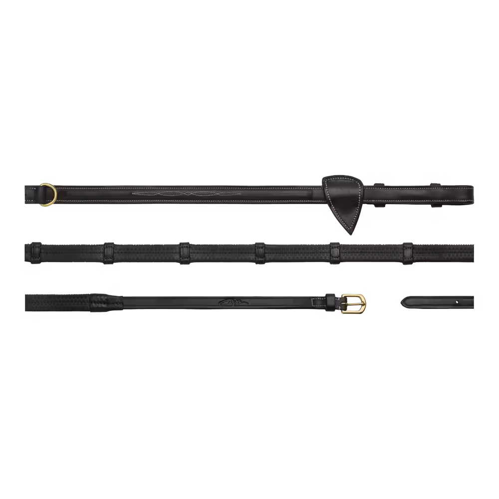 Rênes Howlett Caoutchouc 1/2" Avec 7 Arretoirs Marque