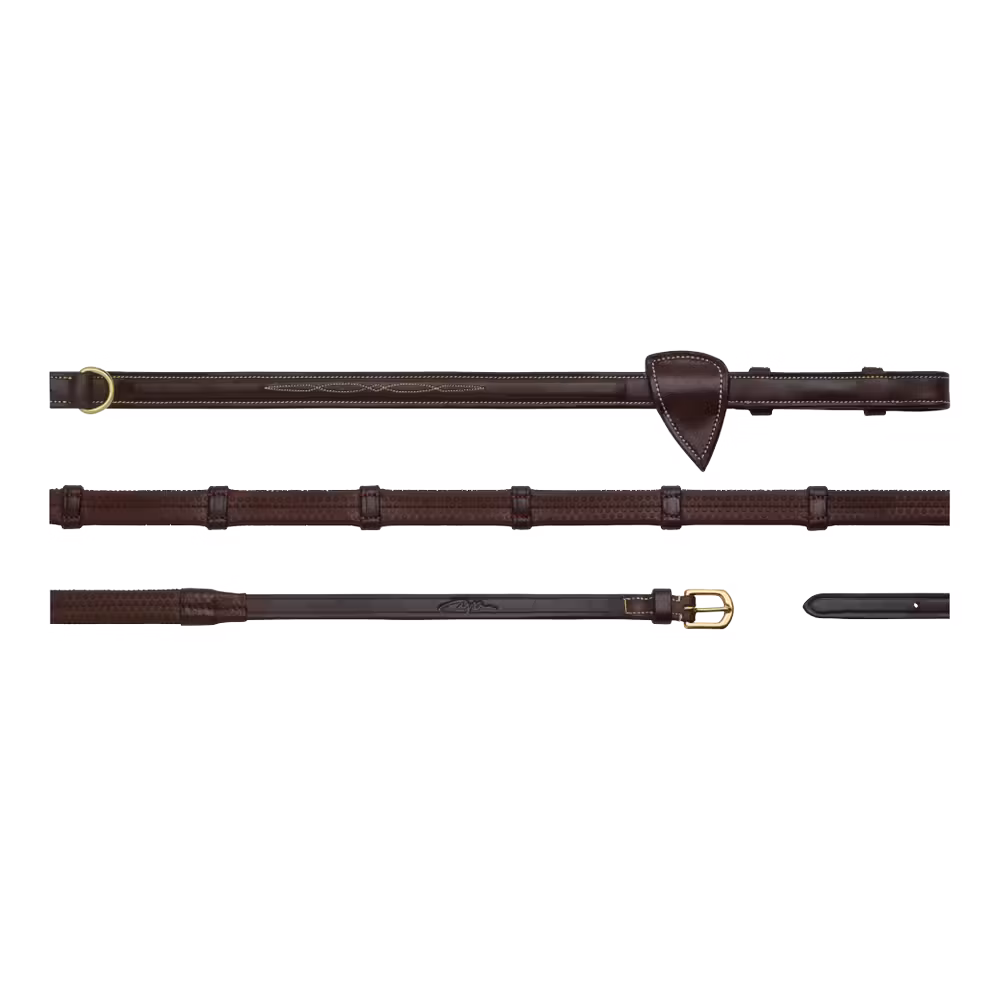 Rênes Howlett Caoutchouc 1/2" Avec 7 Arretoirs Super Prix