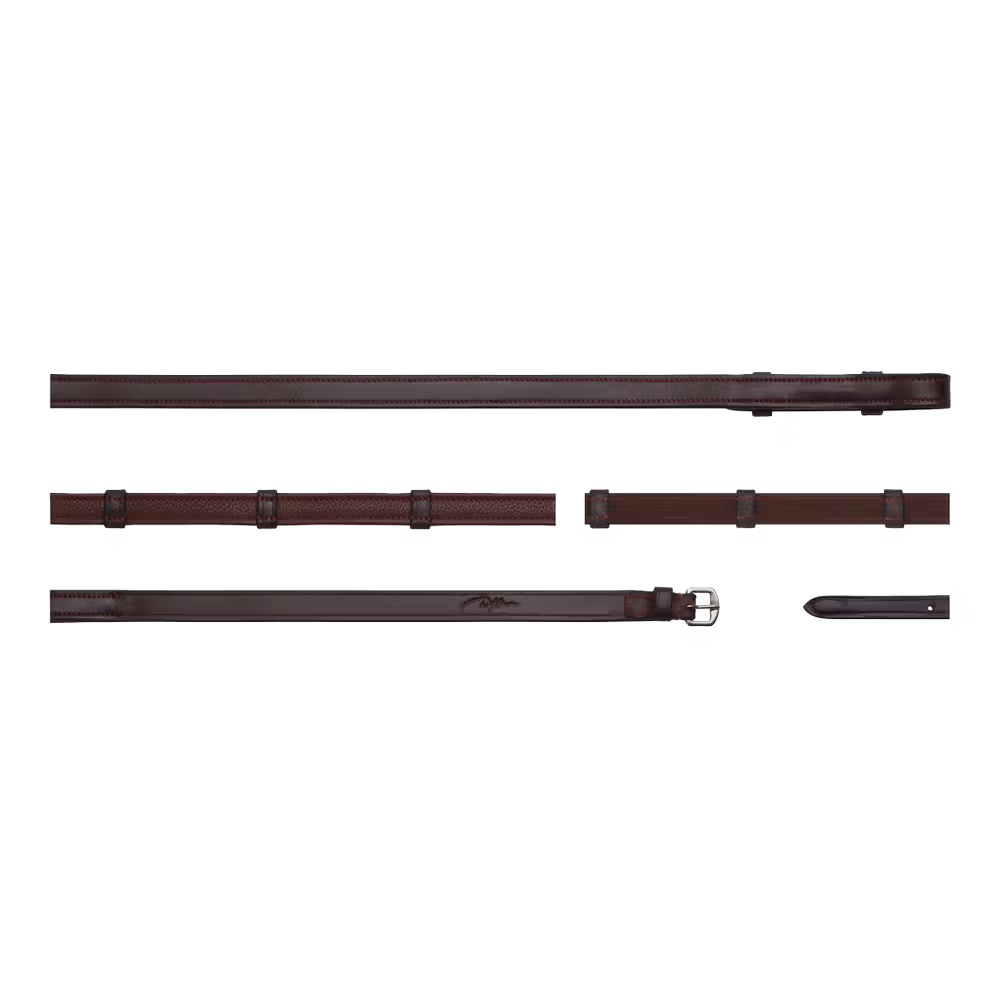 Rênes Hunter Grip Avec 7 Arretoirs 5/8" (Sans Stopper) Offre Du Jour