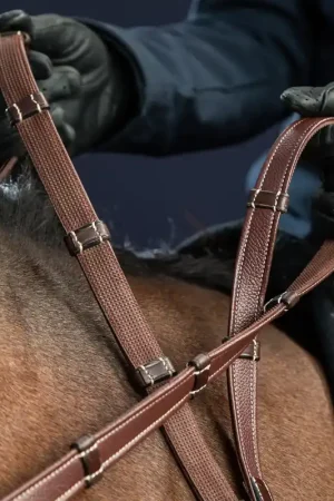 Rênes Hunter 5/8" Avec 7 Arretoirs Solde