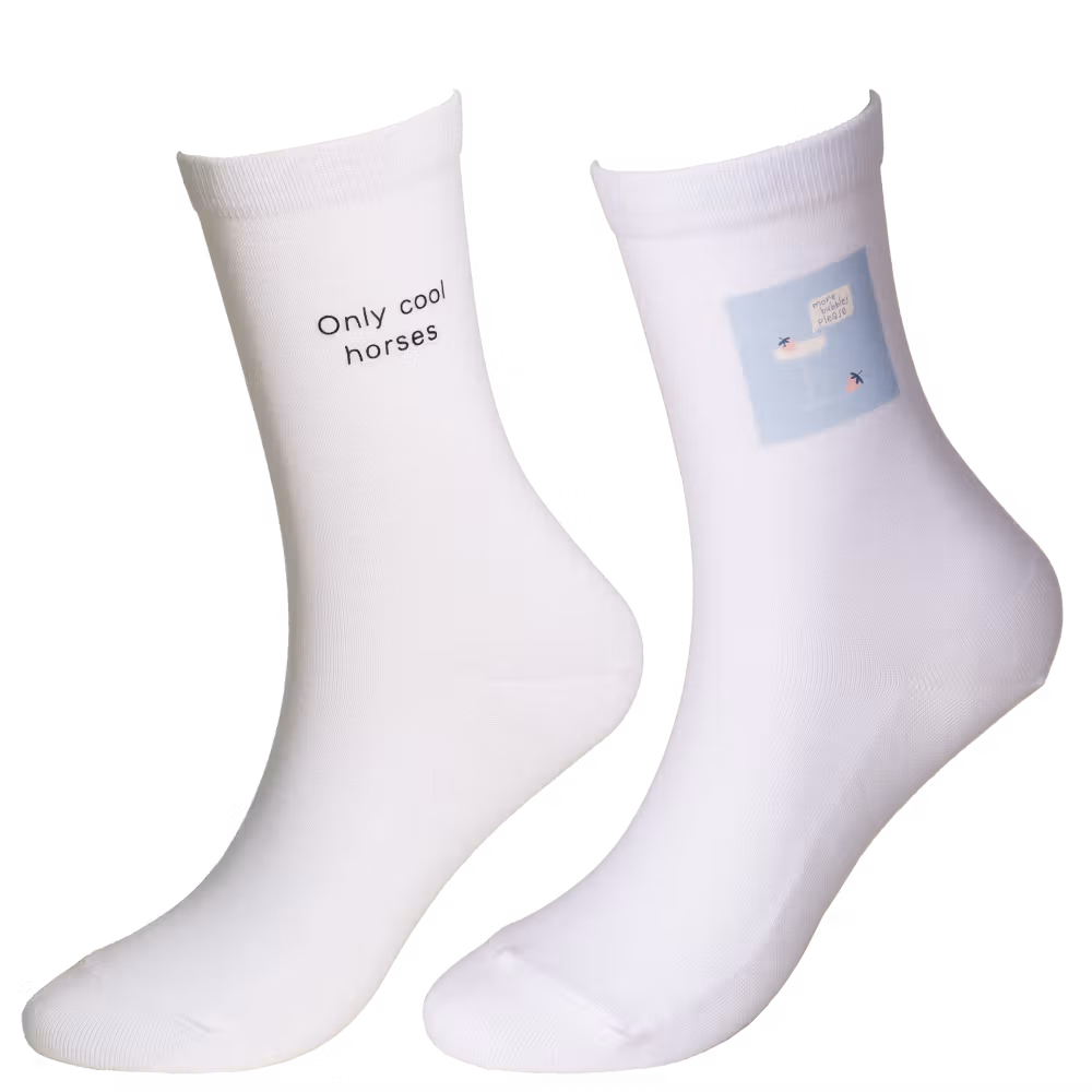 Satisfait Ou Remboursé Chaussettes de Sport Cool Horses