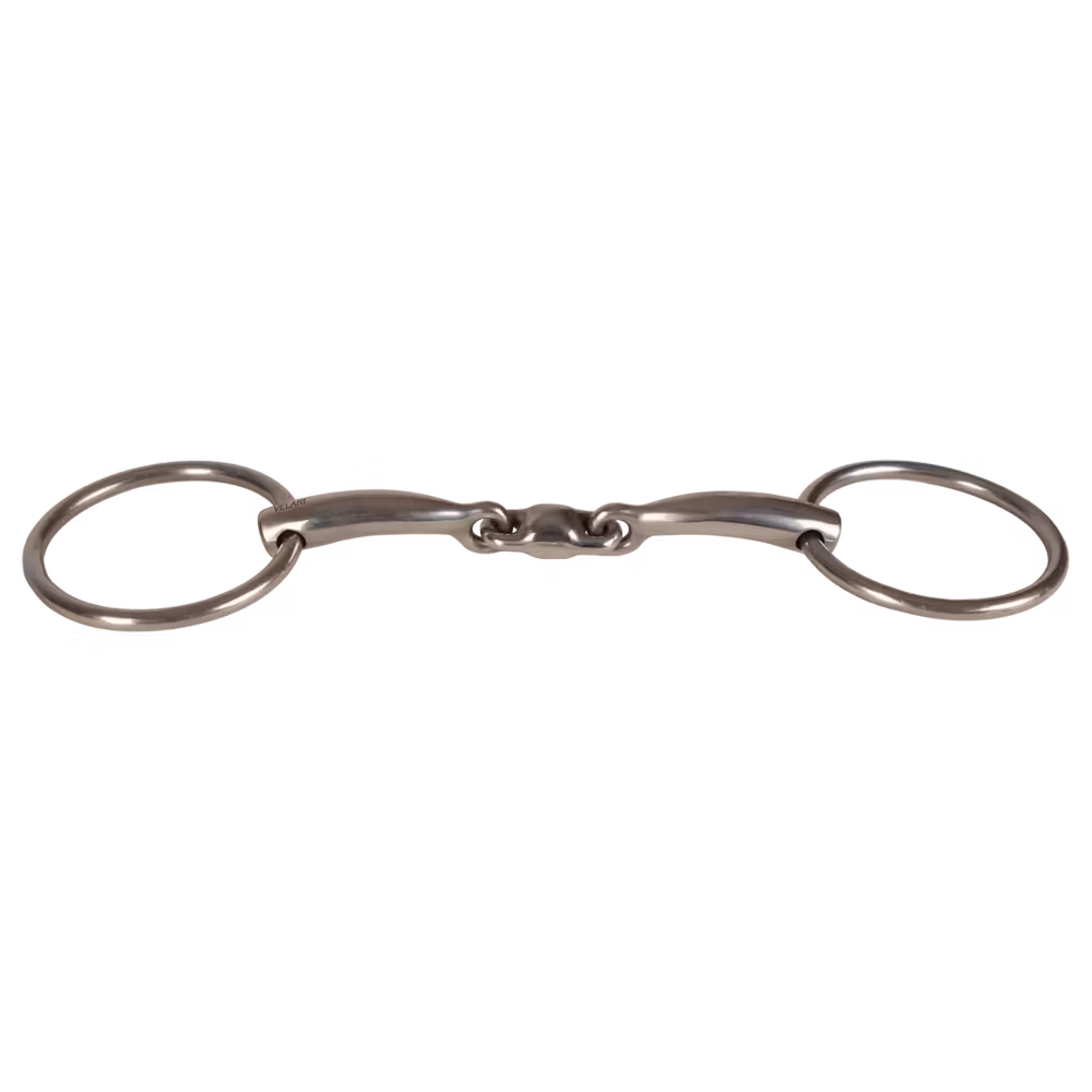 Mors à Anneaux Double Brisure Acier Inoxydable Prix Cassé