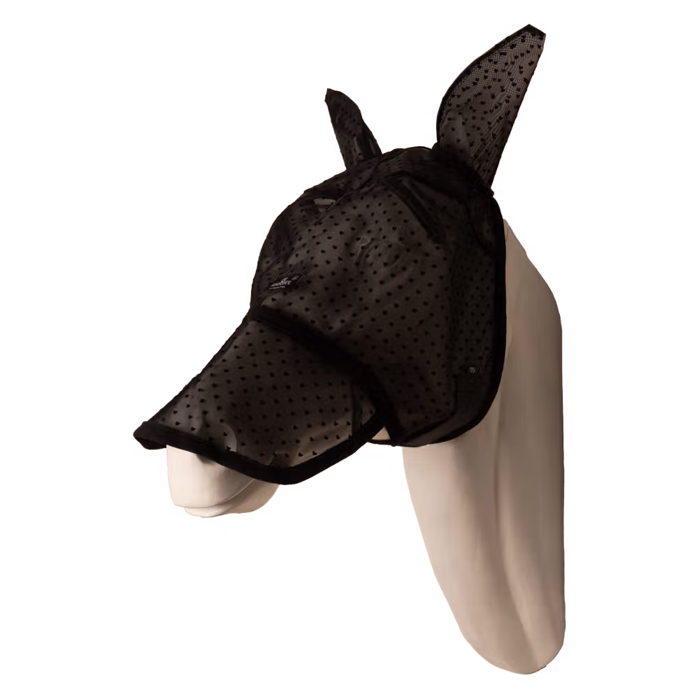 Masque anti-mouche cœur avec oreilles et nez Bon Plan