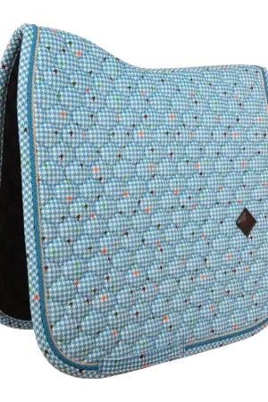 Tapis de Selle Velvet Pied-de-Poule Dressage Populaire