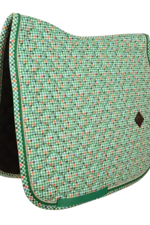 Tapis de Selle Velvet Pied-de-Poule Dressage Quantité Limitée