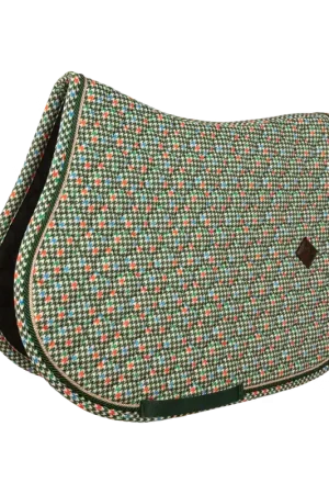 Meilleure Vente Tapis de Selle Velvet Pied-de-Poule Jumping