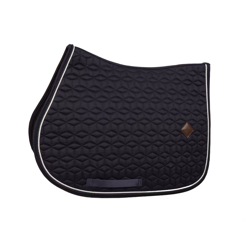 Certifié Tapis de selle Classic bleu marine Jumping customisé