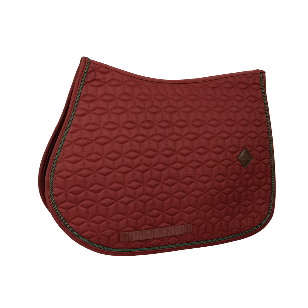 Tapis de selle Classic Bordeaux Jumping une cordelette customisée Offre Spéciale