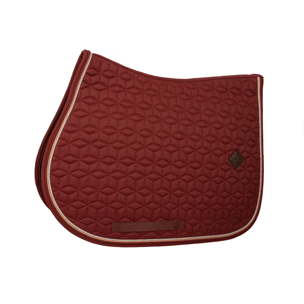 Tapis de selle Classic Bordeaux Jumping customisé Promotion Saisonnière