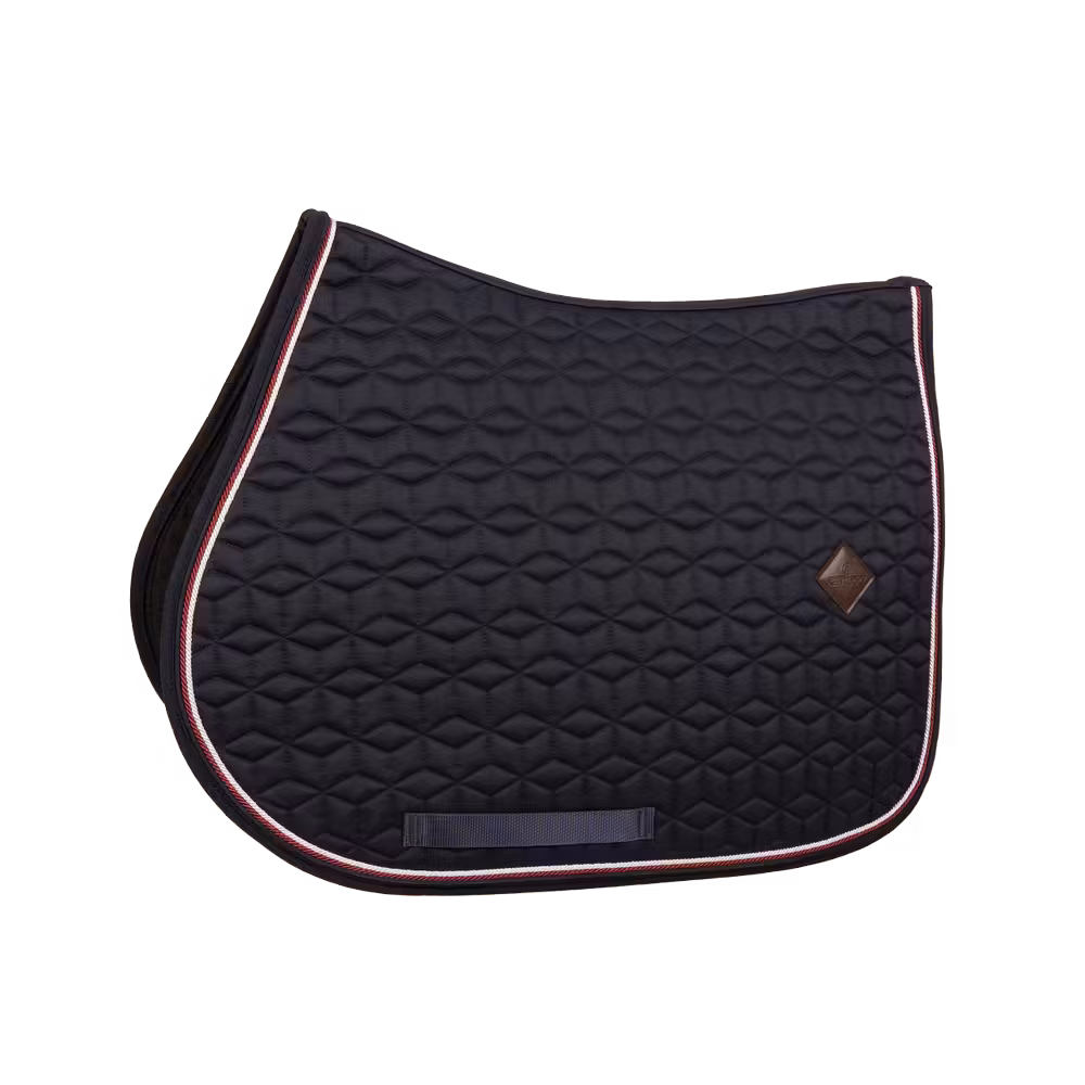 Populaire Tapis de selle Classic bleu marine Jumping customisé