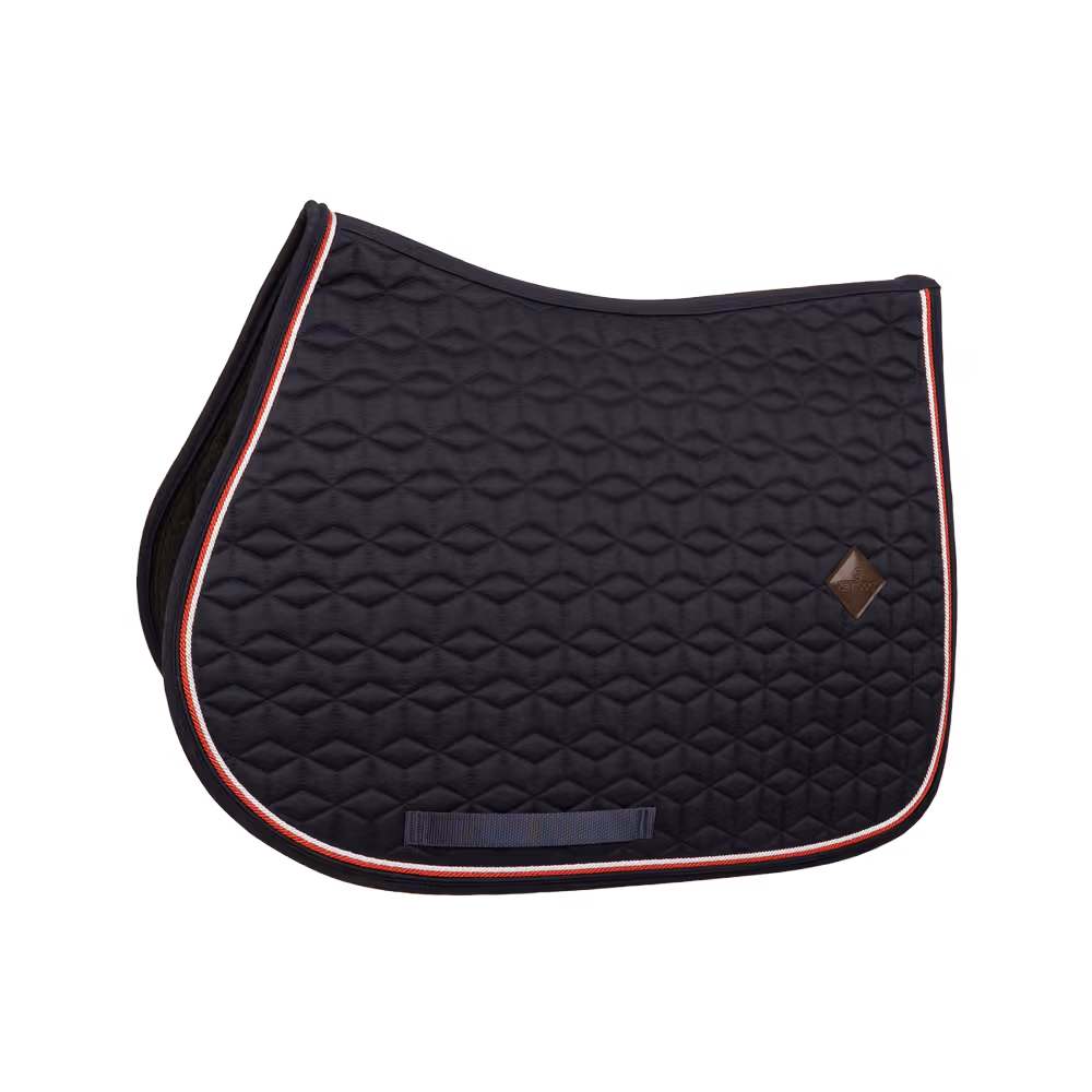 Commande En Gros Tapis de selle Classic bleu marine Jumping customisé