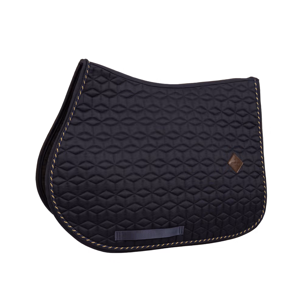 Seulement Aujourd'hui Tapis de selle Classic bleu marine Jumping une cordelette customisée