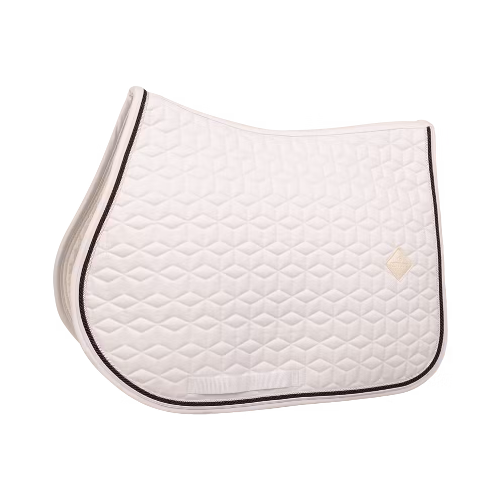 Retour Gratuit Tapis de selle Classic blanc jumping customisé