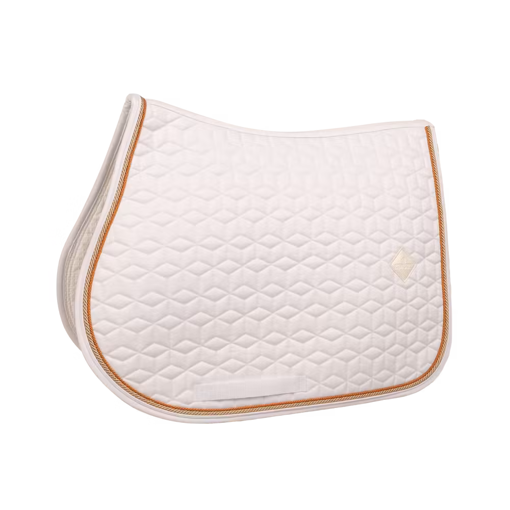 Meilleure Vente Tapis de selle Classic blanc jumping customisé