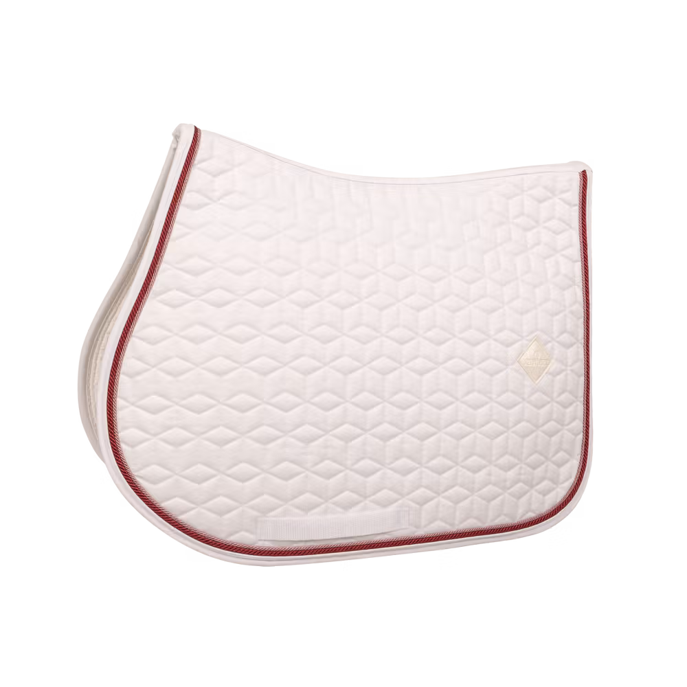 Jusqu'à Épuisement Des Stocks Tapis de selle Classic blanc jumping customisé