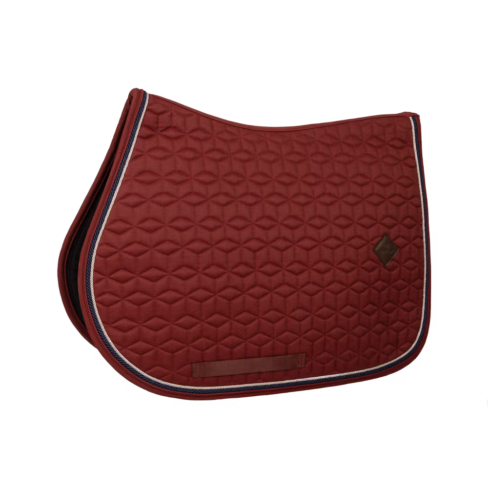 Offre Exclusive Tapis de selle Classic Bordeaux Jumping customisé