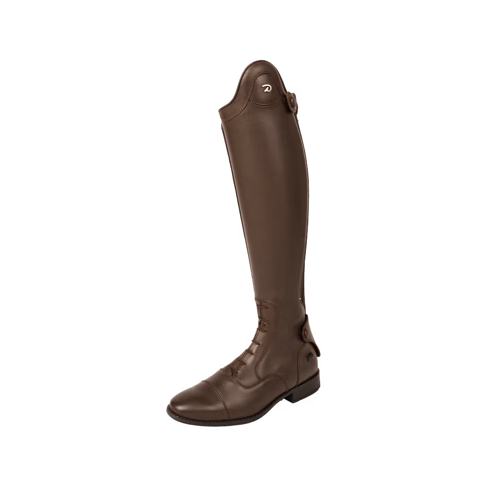 Bottes Slim Marron à lacets sur mesure Super Prix