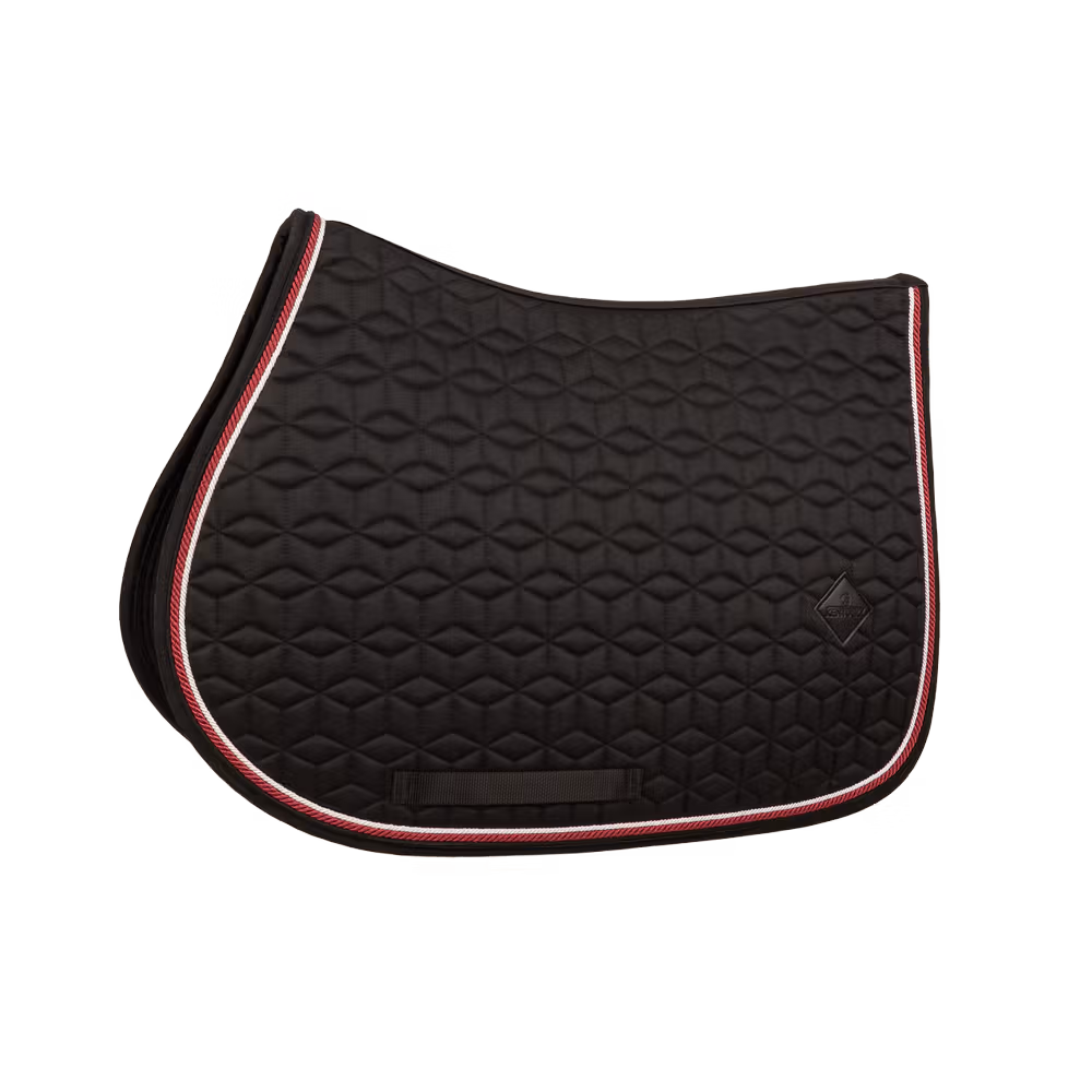 Paiement Sécurisé Tapis de selle Classic Noir Jumping Customisé
