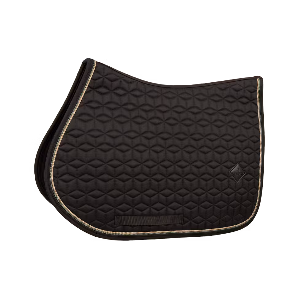 Tapis de selle Classic Noir Jumping Customisé Dernier Modèle