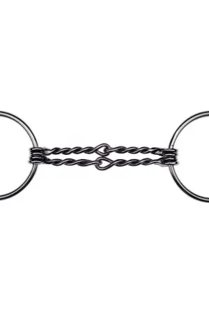 Acheter En Ligne Mors 2 anneaux FEELING doubles canons torsadés