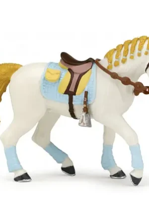 Cheval de la cavalière adulte Fashion bleue PAPO Offre Limitée
