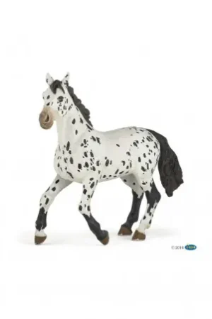 Réduction Cheval Appaloosa noir PAPO