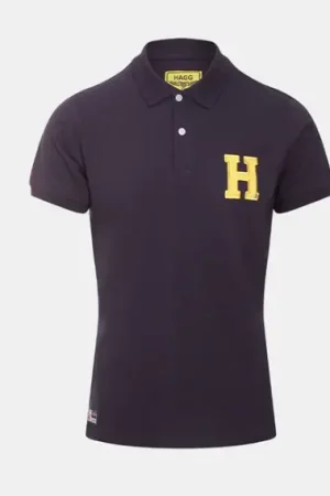 HAGG - POLO MANCHES COURTES HOMME MARINE/ JAUNE Prix Choc
